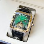 Replica Cartier Santos Mingzhu Movement 44*12mm Green/White/Yellow Face Watch